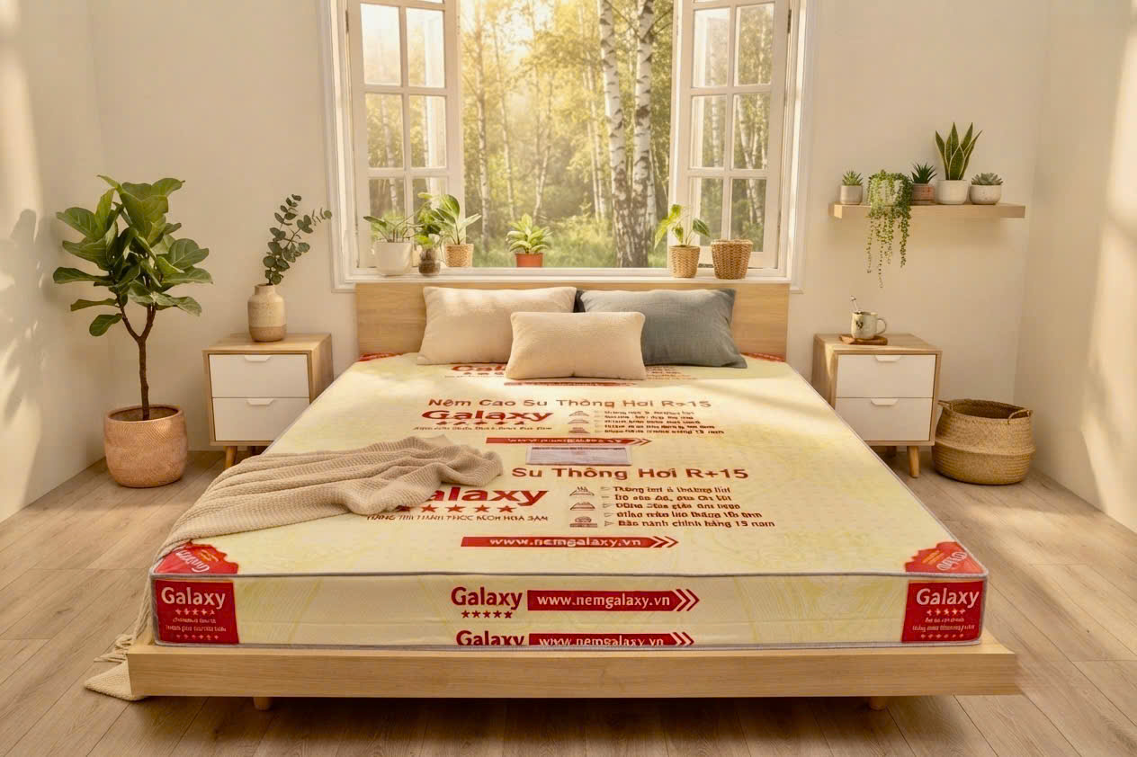 Nệm Cao Su Thông Hơi Galaxy R+15