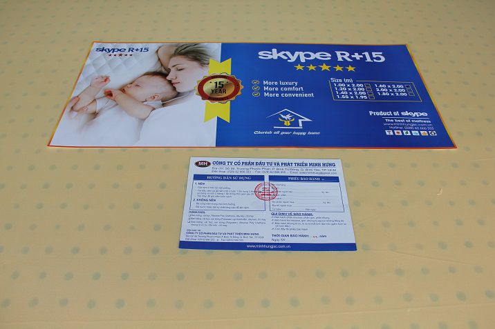 Nệm Cao Su Thông Hơi Skype R+15